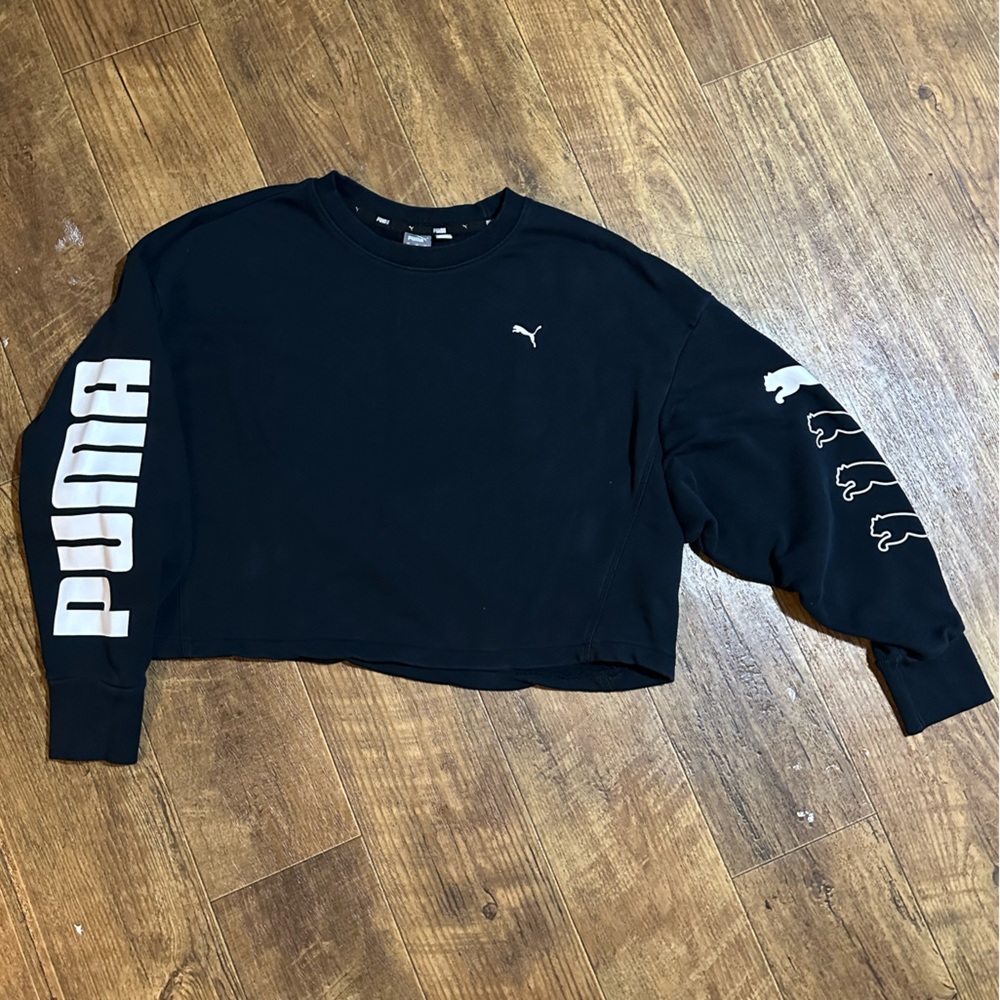Puma Cropped Crew Neck Sweatshirt XL